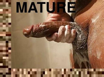 Milking Huge Dick of Jesus under Shower