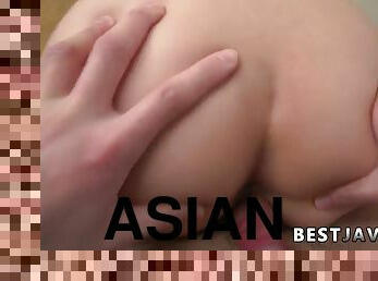 asiatique, fellation, ejaculation-sur-le-corps, japonais, branlette, point-de-vue, lingerie