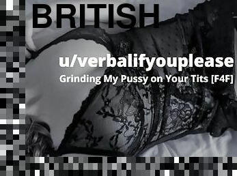 Grinding My Pussy On Your Tits Until I Cum British Lesbian Audio