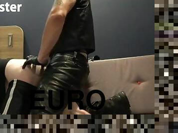 English Leather Master JFF live show with his boy part 1 sucking and fucking in leather PREVIEW