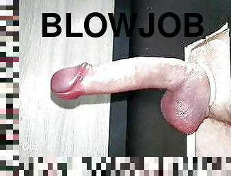Gay gloryhole blowjob