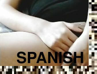 Spanish hotwife masturbation