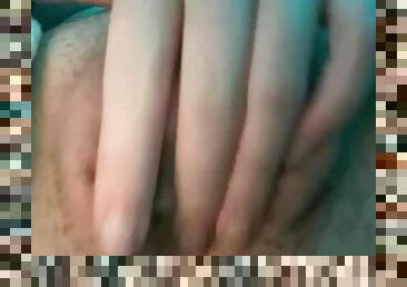 Close up big t-dick masturbation