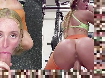 MadisonMoore - Perfect bubble butt fucked in the gym