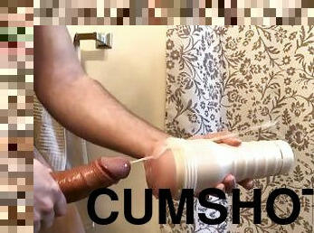 gigantisk, cumshot, sprut, massiv, ensam, kuk