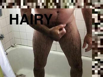 Hairy mature daddy O Trevor big wet hard cock