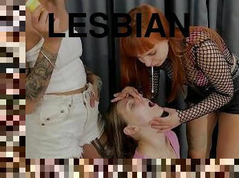 venäläinen, amatööri, lesbo-lesbian, kolmisin, jalat, fetissi, rakastajatar, nöyryyttäminen, dominointi, femdom