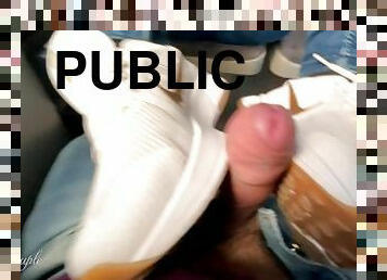 She tried her first Footjob in a public bus - very spontaneously and risky !