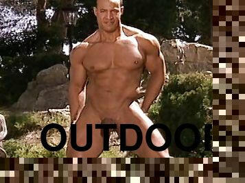 Muscular KNAKED KNIGHT Anthony Stone Gets Naked Outdoors