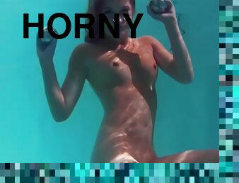Nikita Bellucci - Submerged Underwater Teen Babe Gets Horny