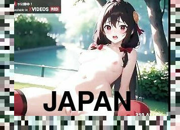 groß-titten, dilettant, japanier, anime, hentai