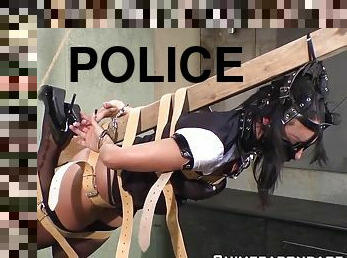 Cop Girls Self Bondage Goes Wrong