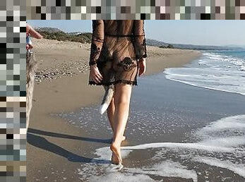 al-aire-libre, público, anal, juguete, playa, culazo, exhibicionismo, calientapollas