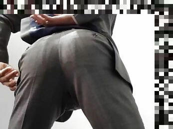 Office Bulge in Suit pants #2