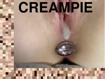 pappa, gigantisk, fitta-pussy, fru, amatör, creampie, bdsm, slyna, pov, sprut