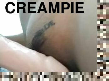 Creampie close-up