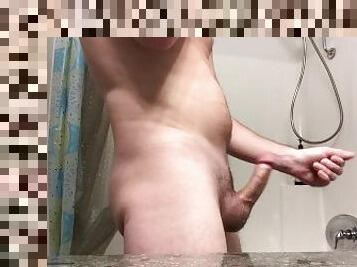 Chubby boy wanking