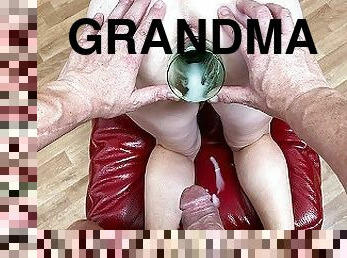 cervix prolapse grandma anal fist fucked