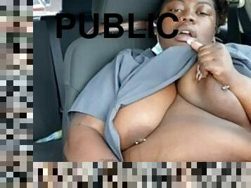 Public Ebony bbw