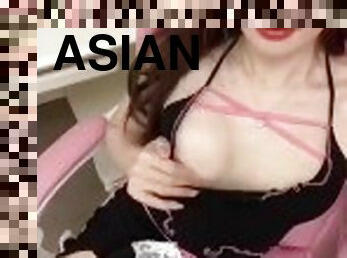 asiatisk, onani, shemale, ladyboy, runking, thai, alene, filipinsk