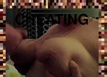 Cheating Neighbour Covers My Big Natural Tits In Cum