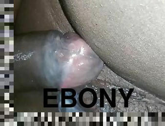 Ebony Cuckold Creampie Squirter