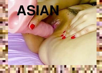 aasialainen, masturbaatio, pillu-pussy, amatööri, lelu, japanilainen, anime, dildo, pikkuinen, fetissi