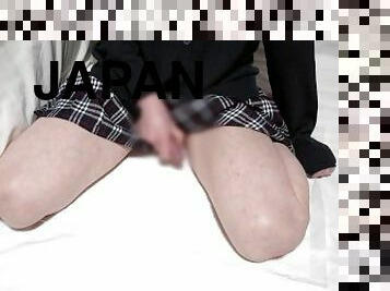 JK?? ??? ?????? ????????????? #Japanese Crossdresser Schoolgirl cumshot