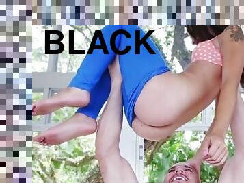 BANGBROS - 18 Year Old Black Nympho Holly Hendrix Interracial Sex With J-Mac