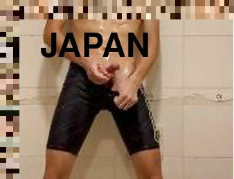 asiatisk, sport, amatör, cumshot, gay, japansk, avrunkning, ensam, muskulös, twink