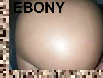 Ebony quickie during movie