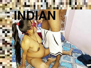 Indian Young Pregnent Wife Kissing And Fucked Hard In Front Of Her Sister