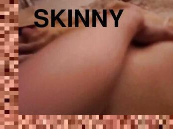Teen skinny sucking Dick