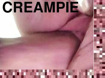Buttplug and creampie for wife