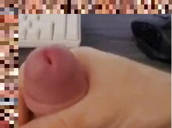 énorme, masturbation, amateur, anal, ejaculation-sur-le-corps, énorme-bite, gay, secousses, solo, minet