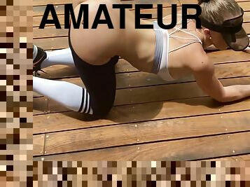 Secretcrush4k - Fit Amateur Teen In Yoga Pants Working Out Big Sweaty Ass 5 Min