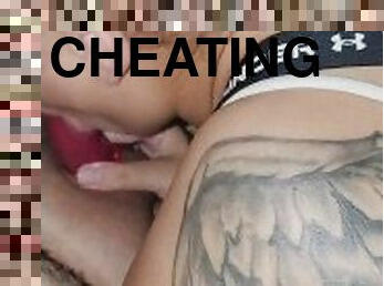 IS THIS YOUR CHEATING GIRLFRIEND SUCKING MY DICK WHILE YOUR AT WORK