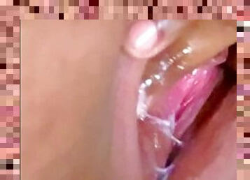 Watch Him Play With My Creamy Latina Pussy Up Close Til I Cum (full video on onlyfans _ nessaaj  )