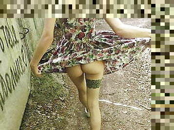 umum, vagina-pussy, rusia, kurus, blowjob-seks-dengan-mengisap-penis, remaja, upskirt-bagian-dalam-rok, taman, pengisapan