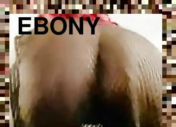 Ebony ass bouncing tease video (join my fan base for more)