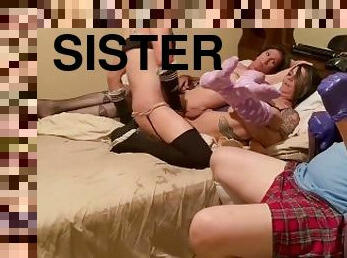 The Stepsisters And Friend Are Breaking In A New Sissy Bitch