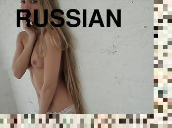Russian Teen Kris Gudinova Exposing Her Delicate Body