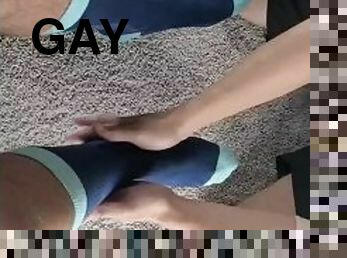 gej, niewolnicy, stopy, fetysz, palce
