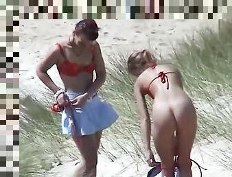 Lesbian teens on the beach