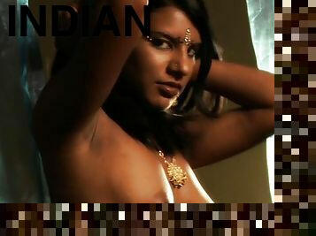 Beautiful Indian model shows her ideal shape