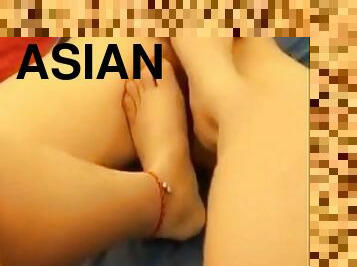 asiático, travesti, sucio