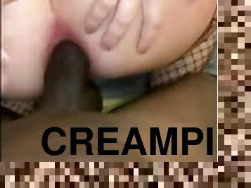 röv, amatör, anal, brudar, gigantisk-kuk, blandade-raser, hardcore, creampie, strumpor, pov