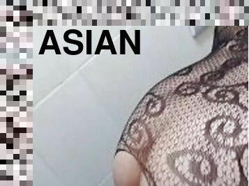 Asian Pinay New lingerie Try On. Sinukat ko lang tapos nalibugan na ko.,