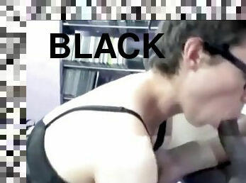 Shelly loves sucking black cock