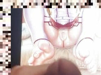 Asuna Feet Cum Tribute